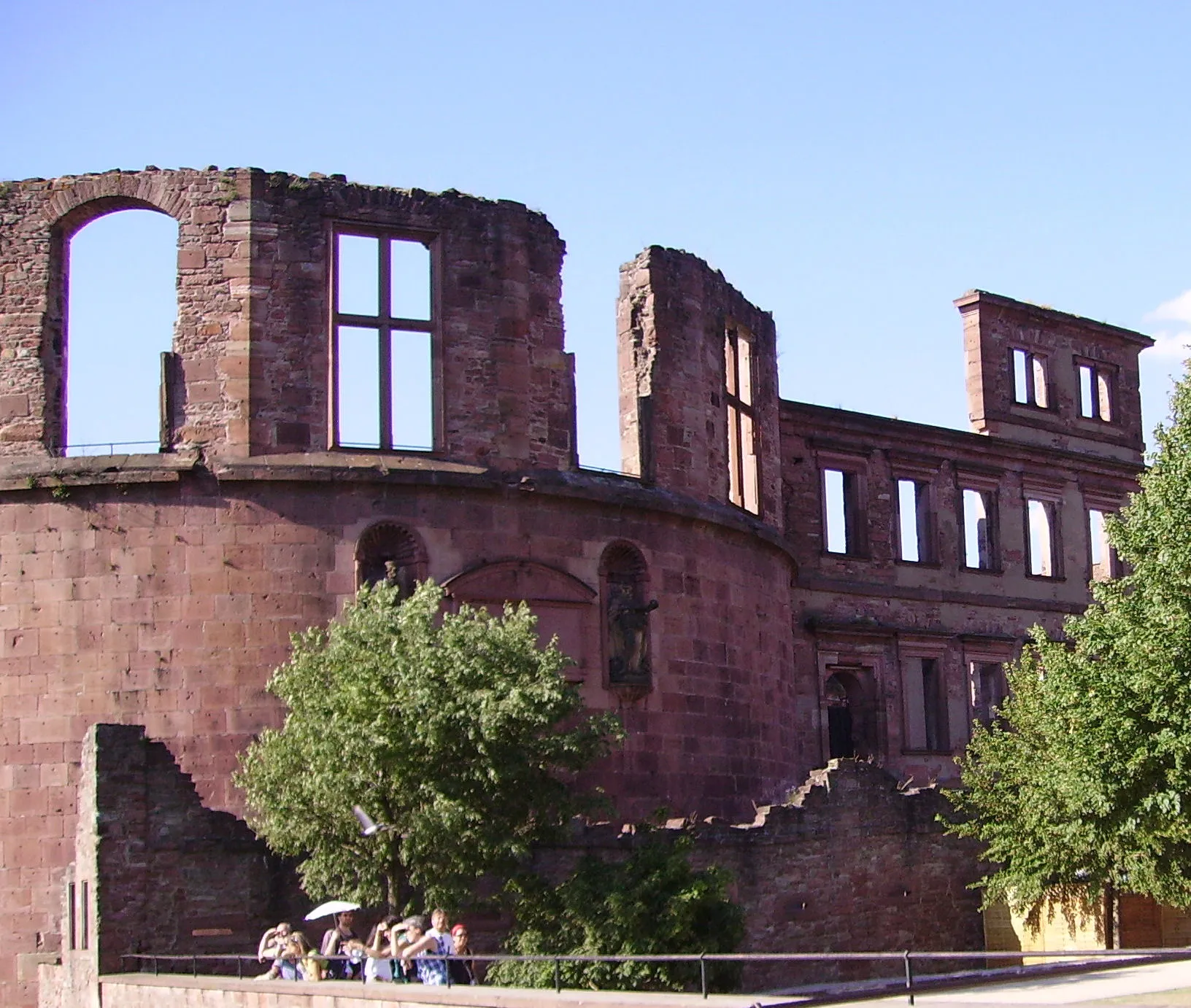 Dicker Turm und Englischer Bau am Heidelberger Schloss