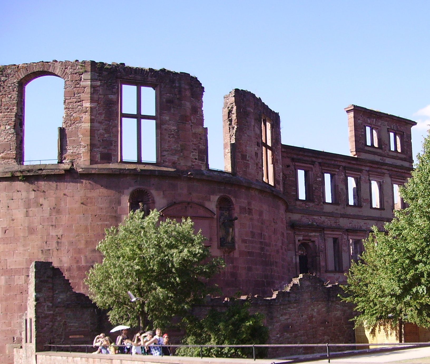 Dicker Turm und Englischer Bau am Heidelberger Schloss