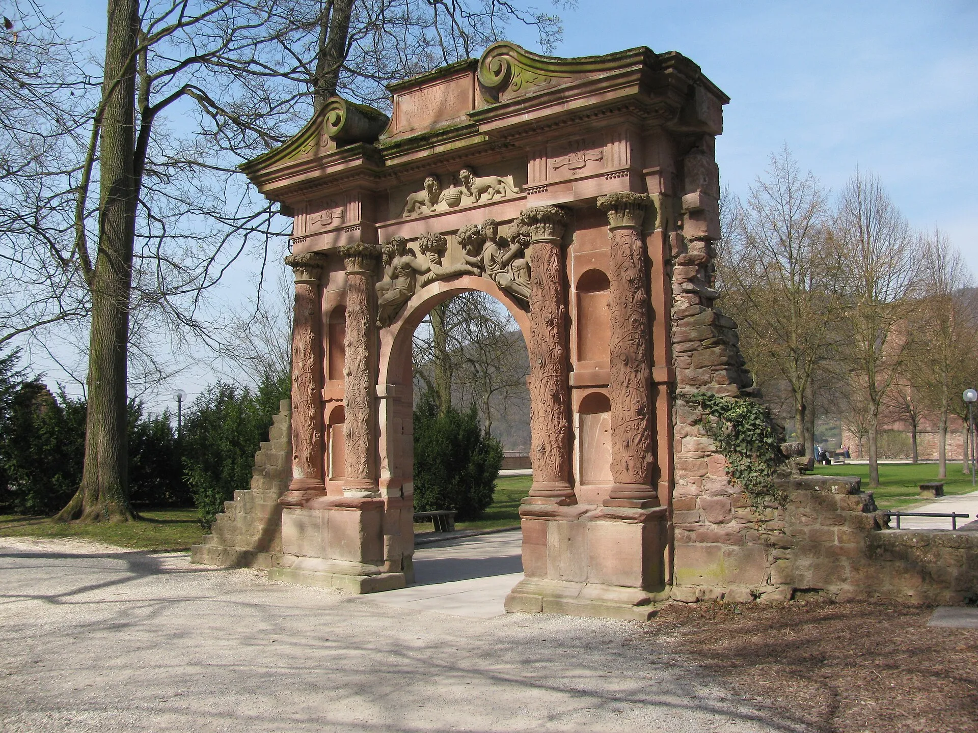 Elisabethentor im Stückgarten des Heidelberger Schlosses